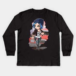 Chloe Price Chibi Kids Long Sleeve T-Shirt